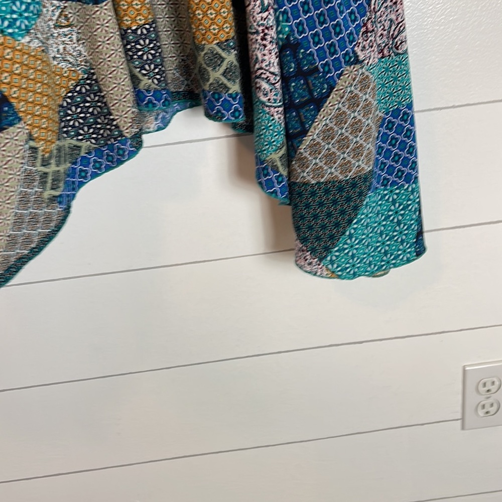 Pyramid Collection 14~Blue Multi Patchwork-Look D… - image 5